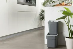 Vuilbakken|Ygo Afvalemmer READY TO COLLECT 20l Grijs