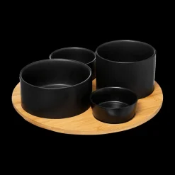 Aperitief & Wijn|Servies|Ygo Aperoset BLACKWOOD Rond 5-delig