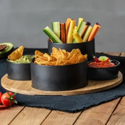 Aperitief & Wijn|Servies|Ygo Aperoset BLACKWOOD Rond 5-delig