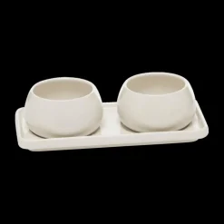 Servies|Ygo Aperoset NOURA Keramiek Wit