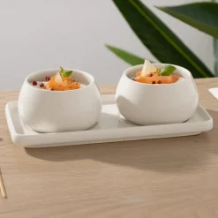 Servies|Ygo Aperoset NOURA Keramiek Wit