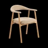 Stoelen|Ygo Armstoel COLETTE Danny Beige - Poot Eik