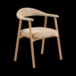 Stoelen|Ygo Armstoel COLETTE Danny Beige - Poot Eik