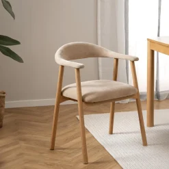 Stoelen|Ygo Armstoel COLETTE Danny Beige - Poot Eik