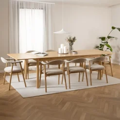 Stoelen|Ygo Armstoel COLETTE Danny Beige - Poot Eik