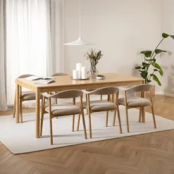 Stoelen|Ygo Armstoel COLETTE Danny Beige - Poot Eik