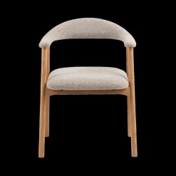 Stoelen|Ygo Armstoel COLETTE Monza Beige - Poot Eik