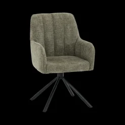 Stoelen|Ygo Armstoel ROCCO 360° Brown Natural