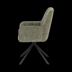 Stoelen|Ygo Armstoel ROCCO 360° Brown Natural