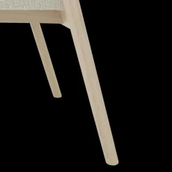 Stoelen|Ygo Armstoel SKYE Bouclé Beige - Poot Lichte Eik