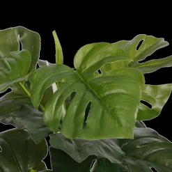 Woondecoratie|Ygo Artif. Monstera Groen in Pot Stan Grijs