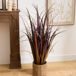 Woondecoratie|Ygo Artif. Plant ZHYA L Bordeaux in Mand