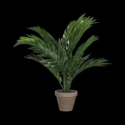 Woondecoratie|Ygo Artificiële Areca Palm Groen in Pot Stan Grijs
