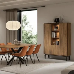 Bergkasten|Ygo Barkast NESTOR Walnoot/Zwart B115