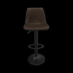 Barkrukken|Ygo Barkruk GARCIA PU Vintage Donkerbruin