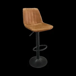 Stoelen|Barkrukken|Ygo Barkruk GARCIA PU Vintage Cognac