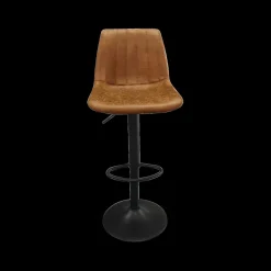 Stoelen|Barkrukken|Ygo Barkruk GARCIA PU Vintage Cognac