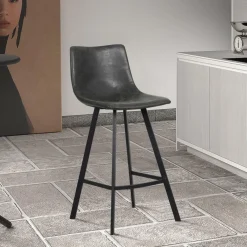 Barkrukken|Ygo Barkruk ORNADA PU Zwart