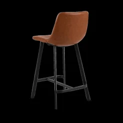 Barkrukken|Ygo Barstoel AMBROS PU retro leather look brandy 691B - ZH63,5cm