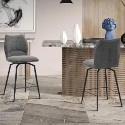 Barkrukken|Ygo Barstoel ANETA Draaibaar Donkergrijs ZH68.5