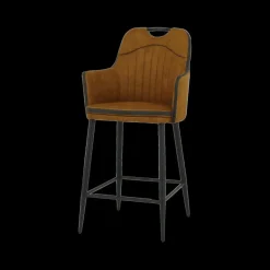 Barkrukken|Ygo Barstoel CHUCK met Greep Luxor Cognac