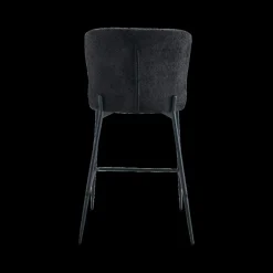 Barkrukken|Ygo Barstoel DORIEN Bouclé Donkergrijs