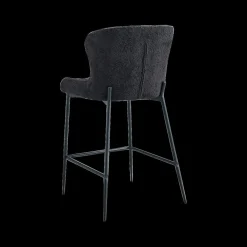 Barkrukken|Ygo Barstoel DORIEN Bouclé Donkergrijs