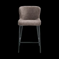 Barkrukken|Ygo Barstoel DORIEN Bouclé Zand