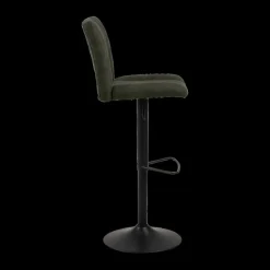 Barkrukken|Ygo Barstoel FINLEY Preston fabric olive green 38