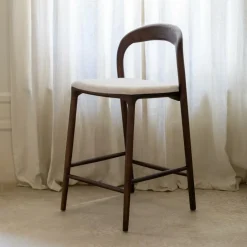 Barkrukken|Ygo Barstoel JAAP Ash Wood Walnut ZH68