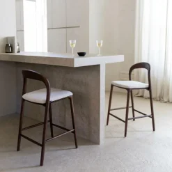 Barkrukken|Ygo Barstoel JAAP Ash Wood Walnut ZH68