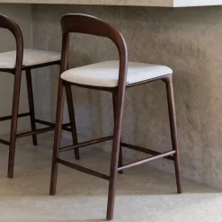 Barkrukken|Ygo Barstoel JAAP Ash Wood Walnut ZH68