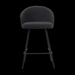 Barkrukken|Ygo Barstoel LEONIE Bouclé Grijs