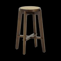 Barkrukken|Ygo Barstoel OLAF Beech Wood Walnut ZH66