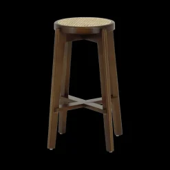 Barkrukken|Ygo Barstoel OLAF Beech Wood Walnut ZH66