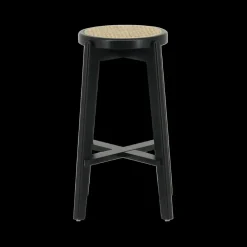 Barkrukken|Ygo Barstoel OLAF Beech Wood Black ZH66