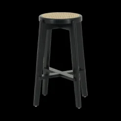 Barkrukken|Ygo Barstoel OLAF Beech Wood Black ZH66