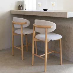 Barkrukken|Ygo Barstoel SIGNY Ash Wood Natural ZH65