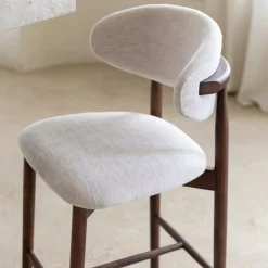 Barkrukken|Ygo Barstoel SIGNY Ash Wood Walnut ZH65