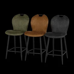 Barkrukken|Ygo Barstoel TWISTER Softyl Cognac