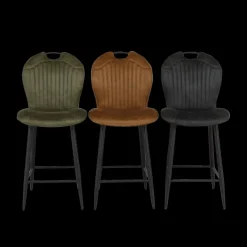 Barkrukken|Ygo Barstoel TWISTER Softyl Cognac