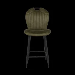 Barkrukken|Ygo Barstoel TWISTER Softyl Olive