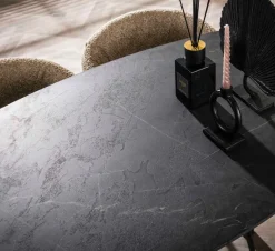 Bartafels|Ygo Bartafel PERRY Deens Ovaal 140x75 Marmerlook