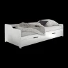 Bedden|Ygo Bed DONALD 90x200 Met Bedlade Wit