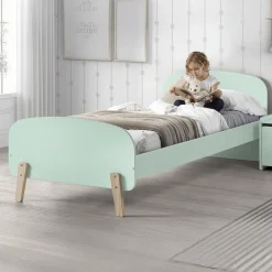 Bedden|Ygo Bed EMILY Muntgroen 90x200