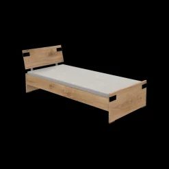 Bedden|Ygo Bed HUVAR Plankeneiche 90x200