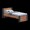 Bedden|Ygo Bed MATHIS Acacia/Black Concrete 90x200