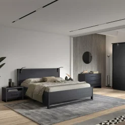 2-Persoonsbedden|Ygo Bed WATFORD Nox Zwart 160x200