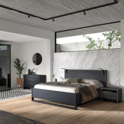 2-Persoonsbedden|Ygo Bed WATFORD Nox Zwart 160x200