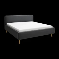 2-Persoonsbedden|Ygo Bedkader MATTI Aspen Antraciet 160x200